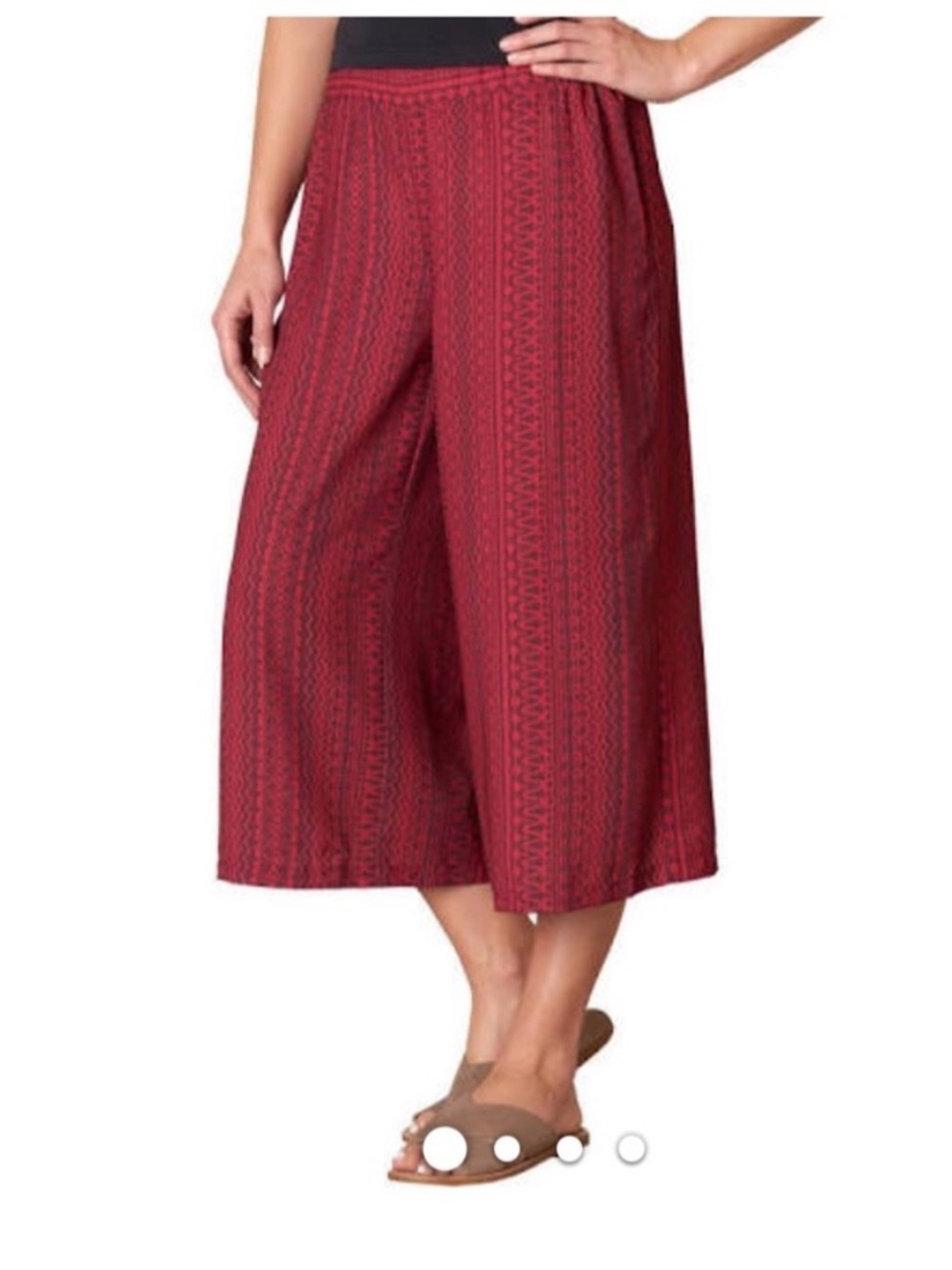 Prana women’s Kiran wide leg Culottes crops size small